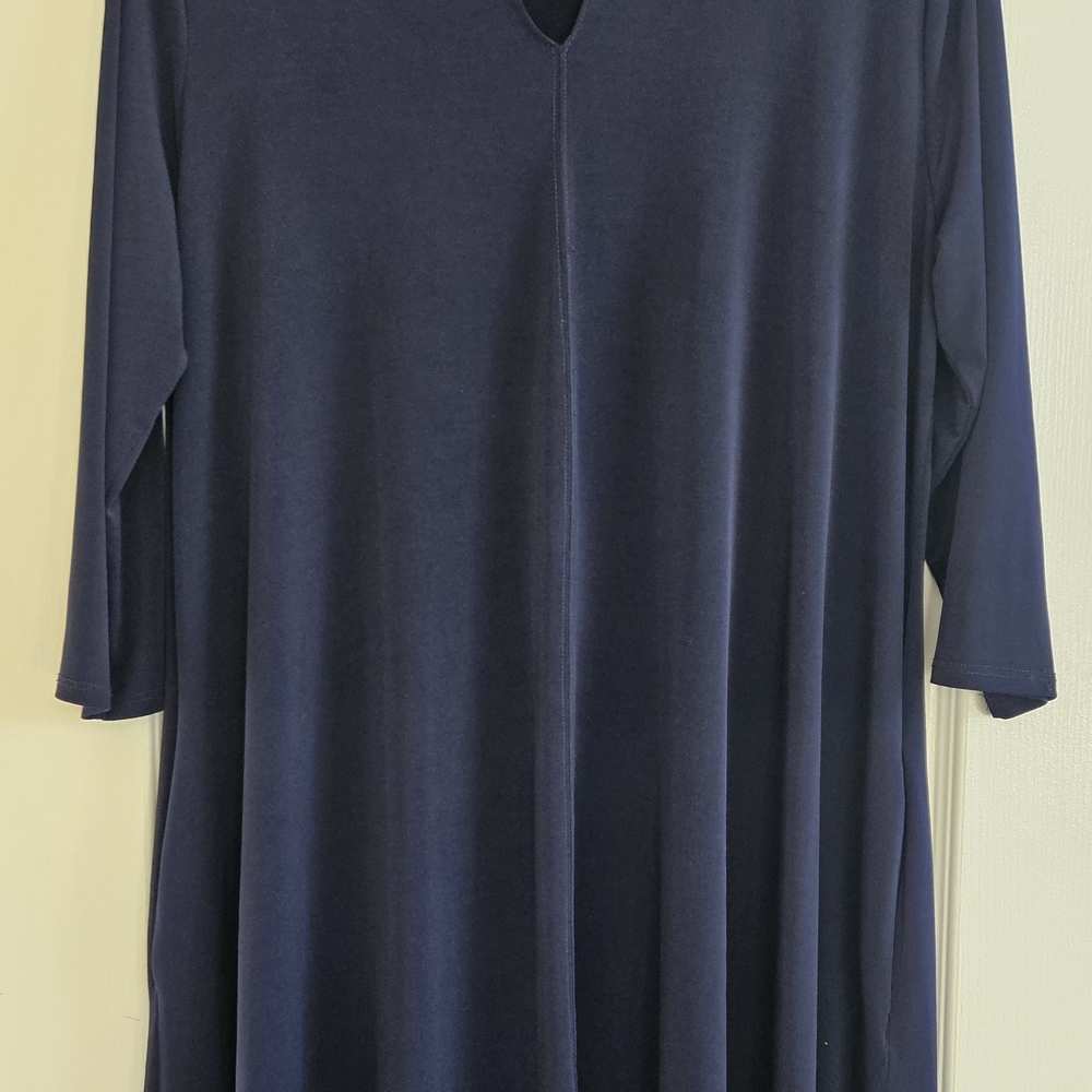 Nina Leonard Deep Blue Women's Tunic